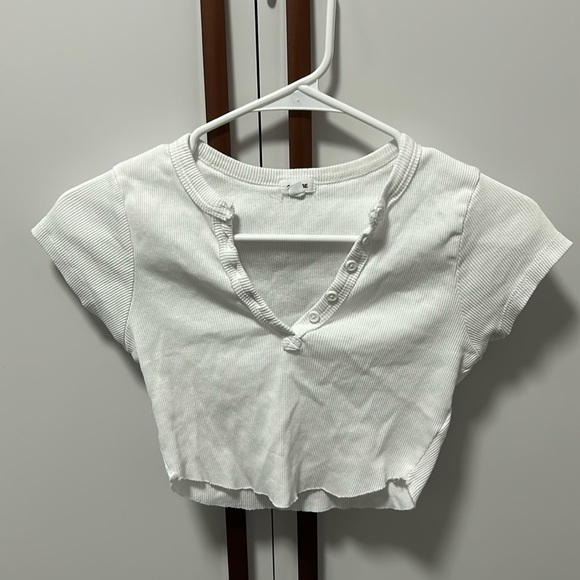 garage white cropped top - Picture 1 of 2